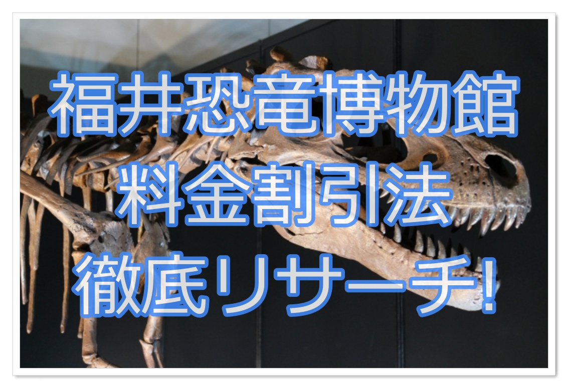 福井恐竜博物館の料金割引法をリサーチ お得なチケット入手法 子連れ旅行を楽しむ鉄板ブログ もう国内旅行は迷わせない
